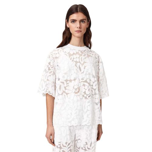 AllSaints Amelie Oversized Lace Tee